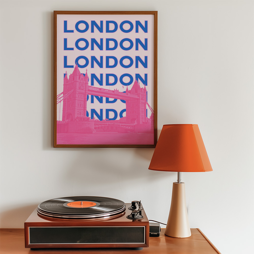 LONDON VIBRANT TRAVEL POSTER