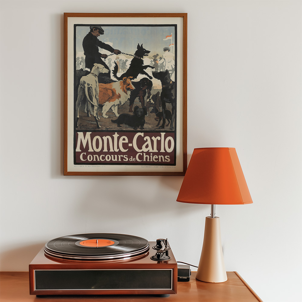 MONTE CARLO VINTAGE TRAVEL ADVERT POSTER