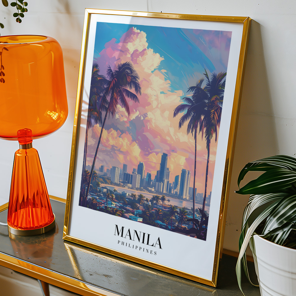 Alternative view of MANILA VINTAGE TRAVEL POSTER
