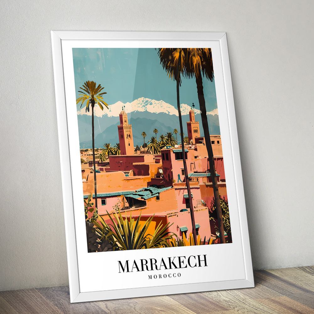 MARRAKECH VINTAGE TRAVEL POSTER