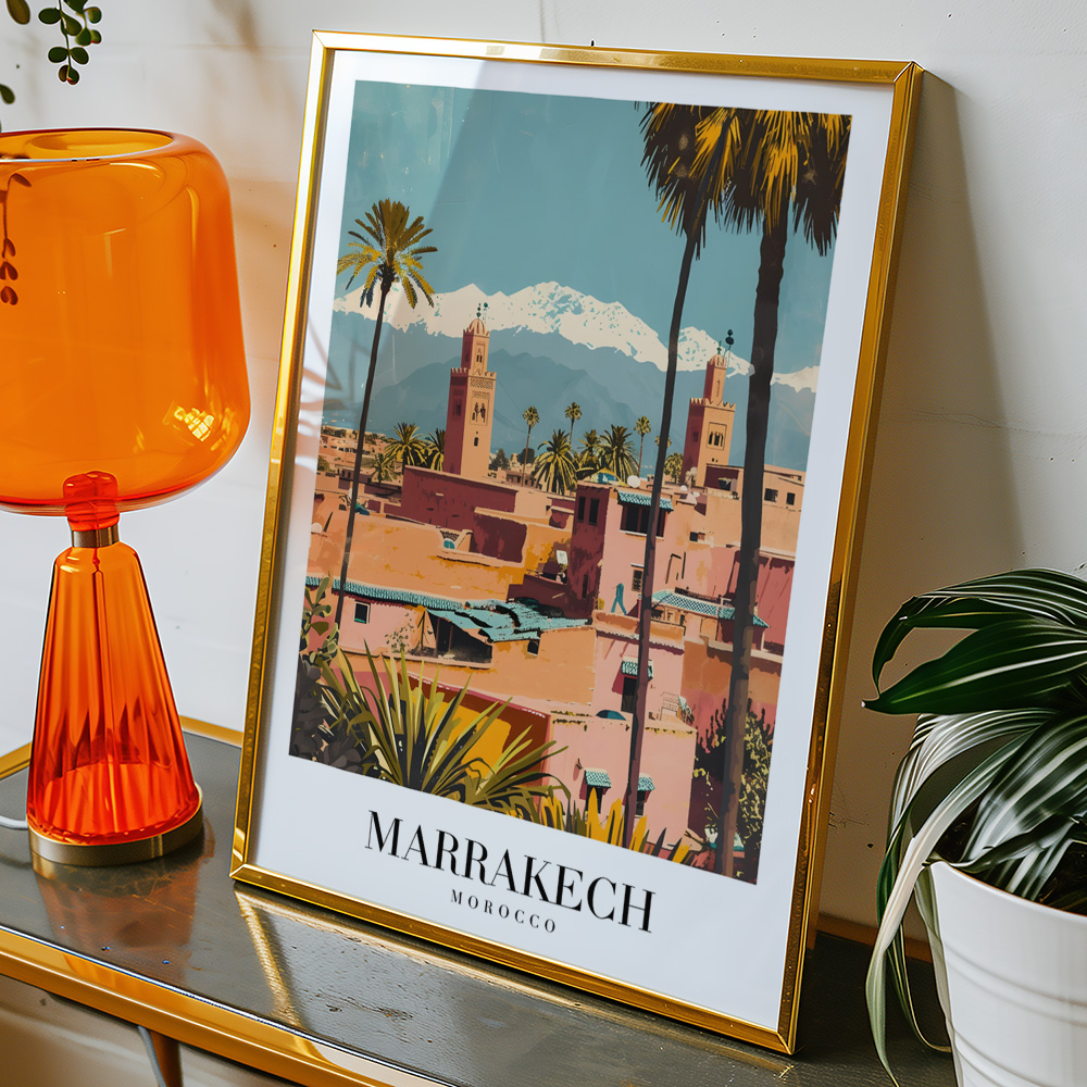 Alternative view of MARRAKECH VINTAGE TRAVEL POSTER