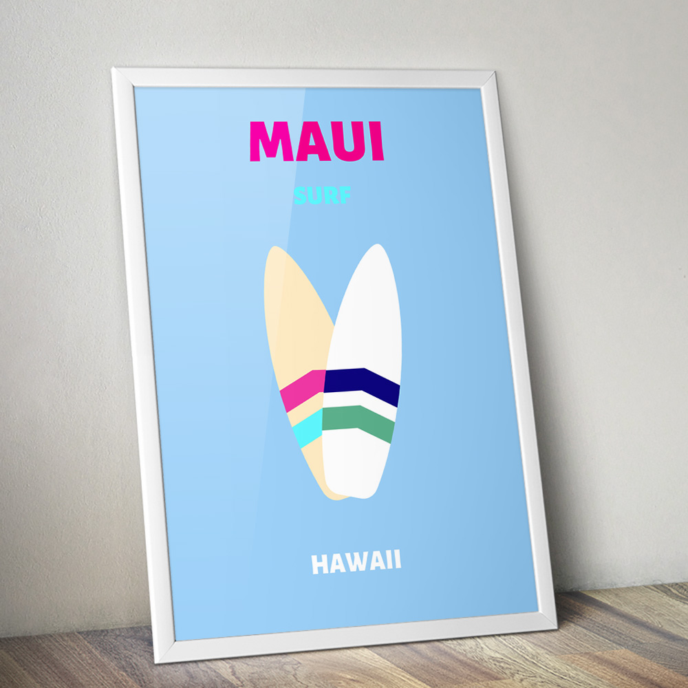 Alternative view of MAUI VIBRANT TRAVEL POSTER