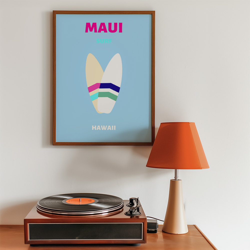 MAUI VIBRANT TRAVEL POSTER