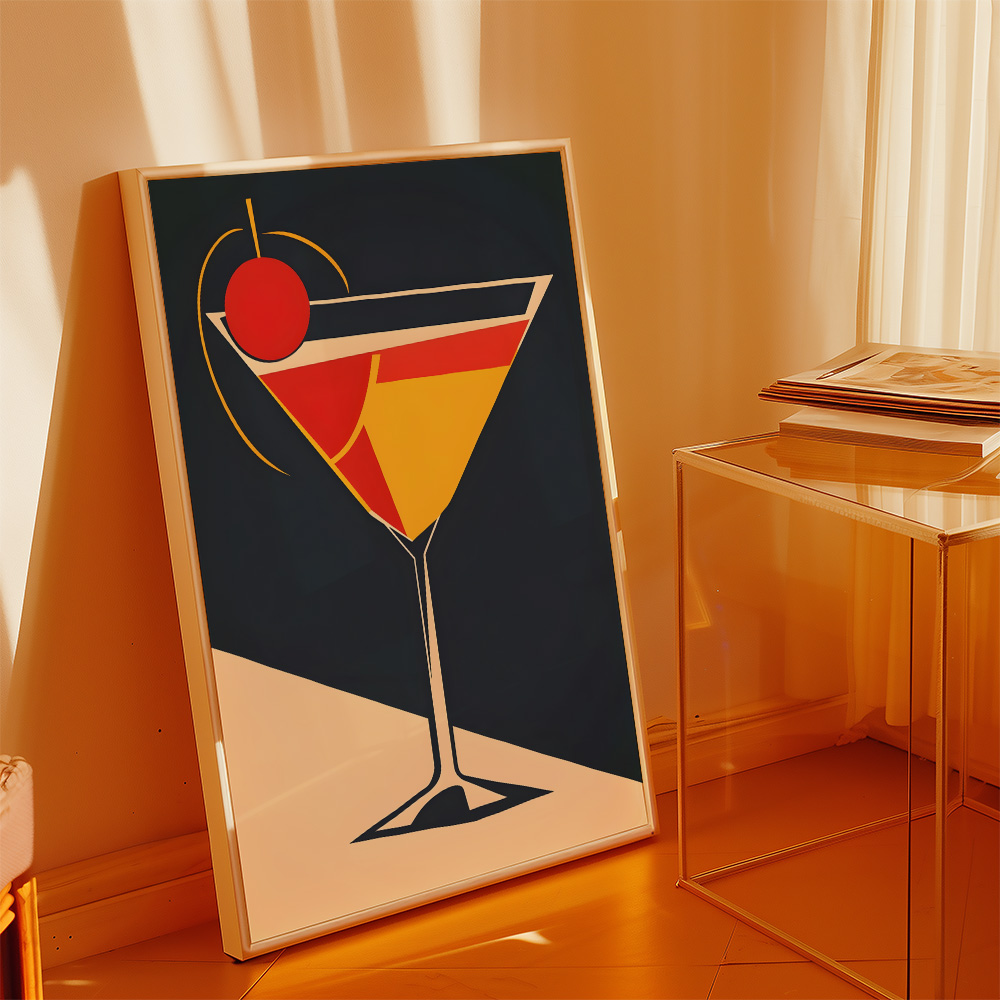 Alternative view of MINIMALIST COCKTAIL BAR AND DRINKS POSTER