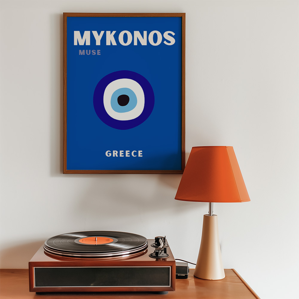 MYKONOS VIBRANT TRAVEL POSTER
