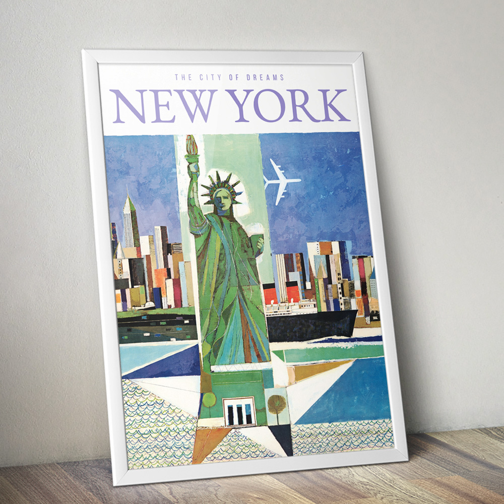 Alternative view of NEW YORK II VINTAGE TRAVEL ADVERT POSTER