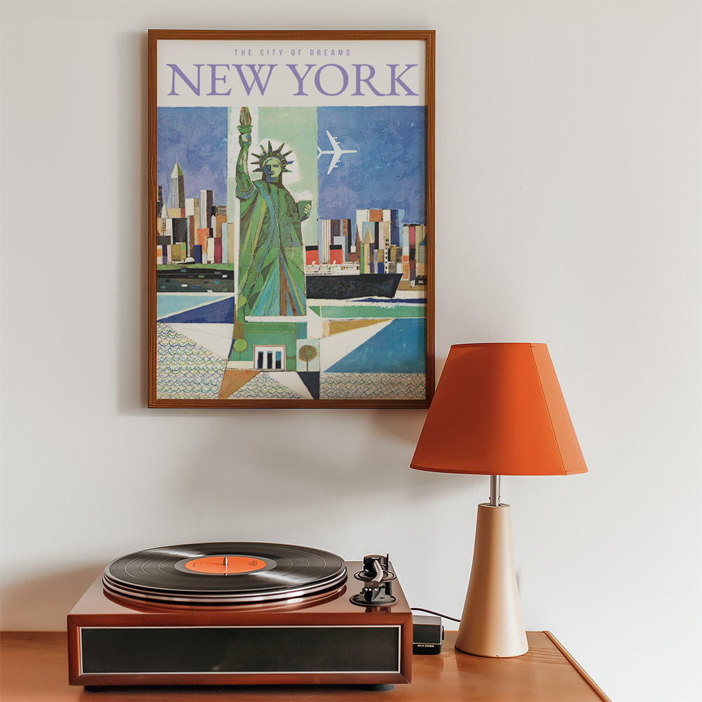 NEW YORK II VINTAGE TRAVEL ADVERT POSTER