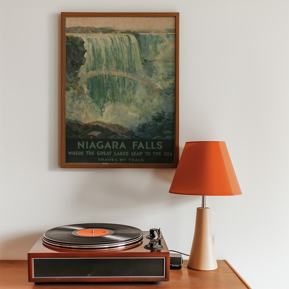 NIAGARA FALLS VINTAGE TRAVEL ADVERT POSTER