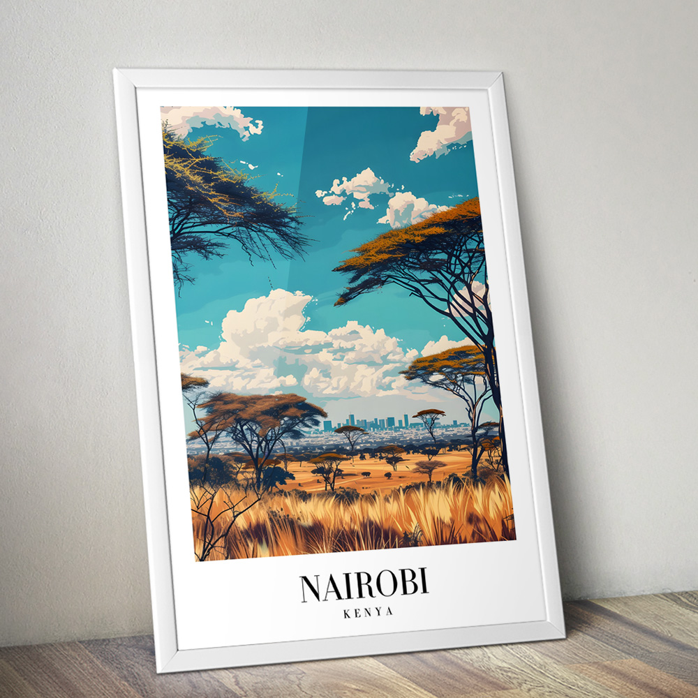 NAIROBI VINTAGE TRAVEL POSTER
