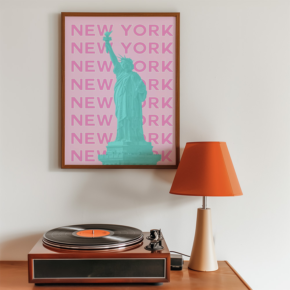 NEW YORK VIBRANT TRAVEL POSTER