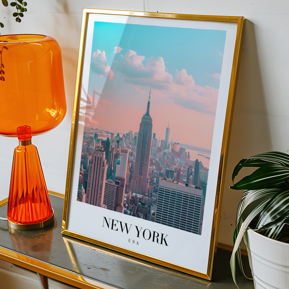 Alternative view of NEW YORK VINTAGE TRAVEL POSTER