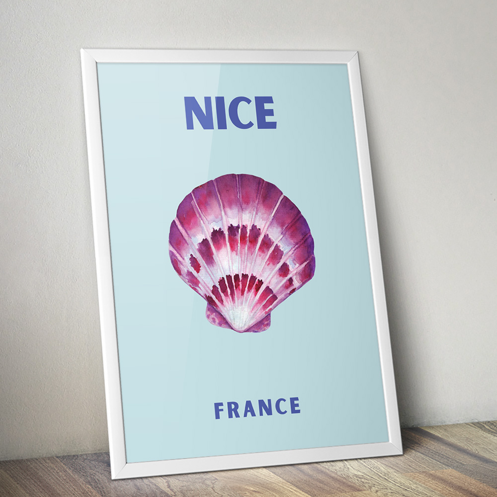 Alternative view of NICE VIBRANT TRAVEL POSTER