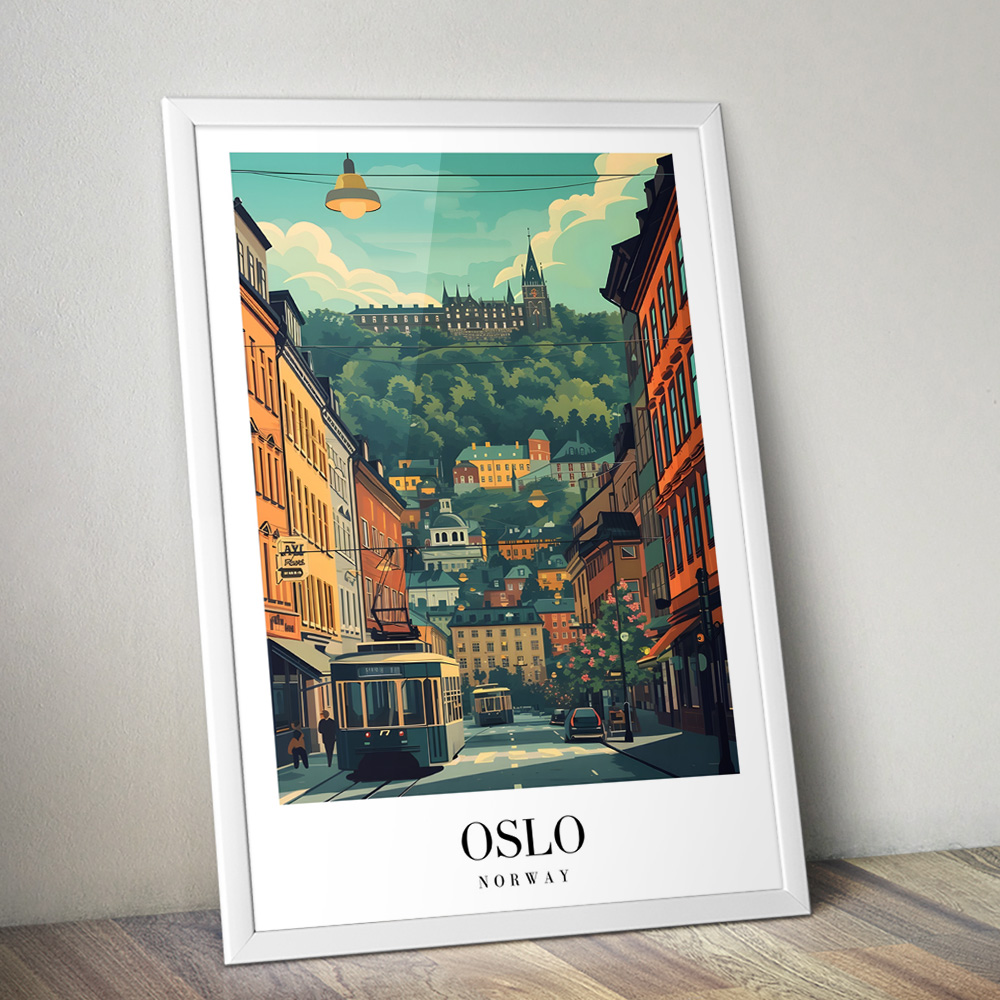 OSLO VINTAGE TRAVEL POSTER