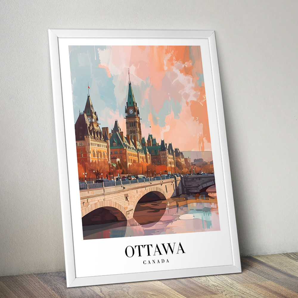 OTTOWA 2 VINTAGE TRAVEL POSTER