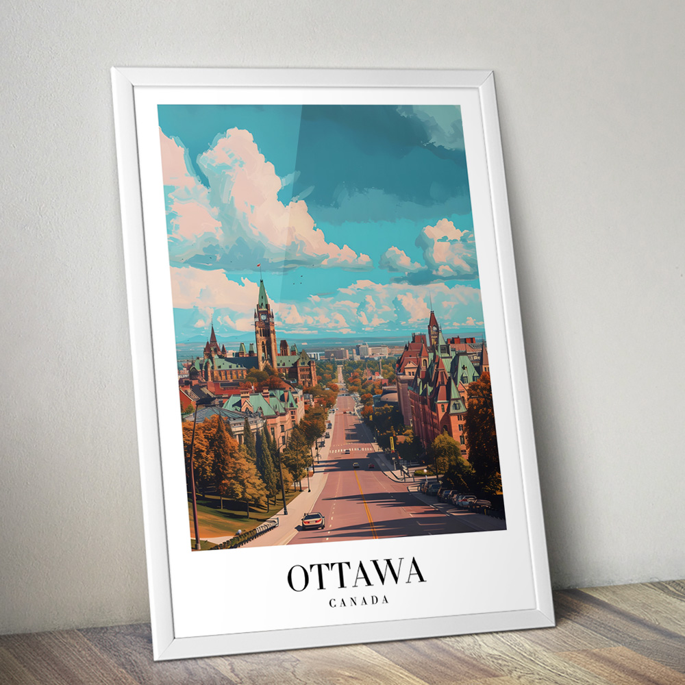 OTTOWA VINTAGE TRAVEL POSTER