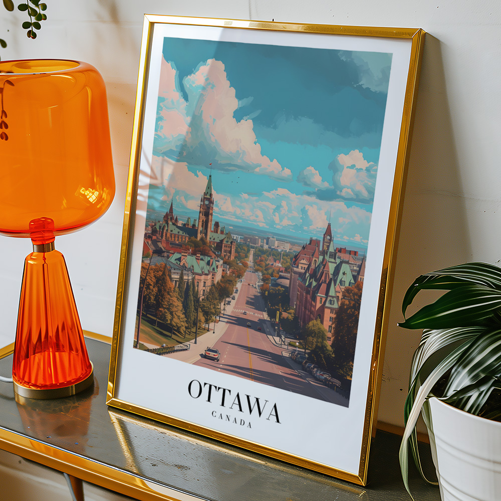 Alternative view of OTTOWA VINTAGE TRAVEL POSTER