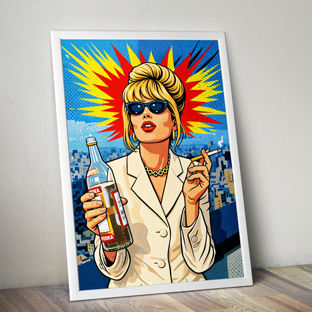 Alternative view of PATSY AB FAB MAXIMALIST POP ART STYLE POSTER