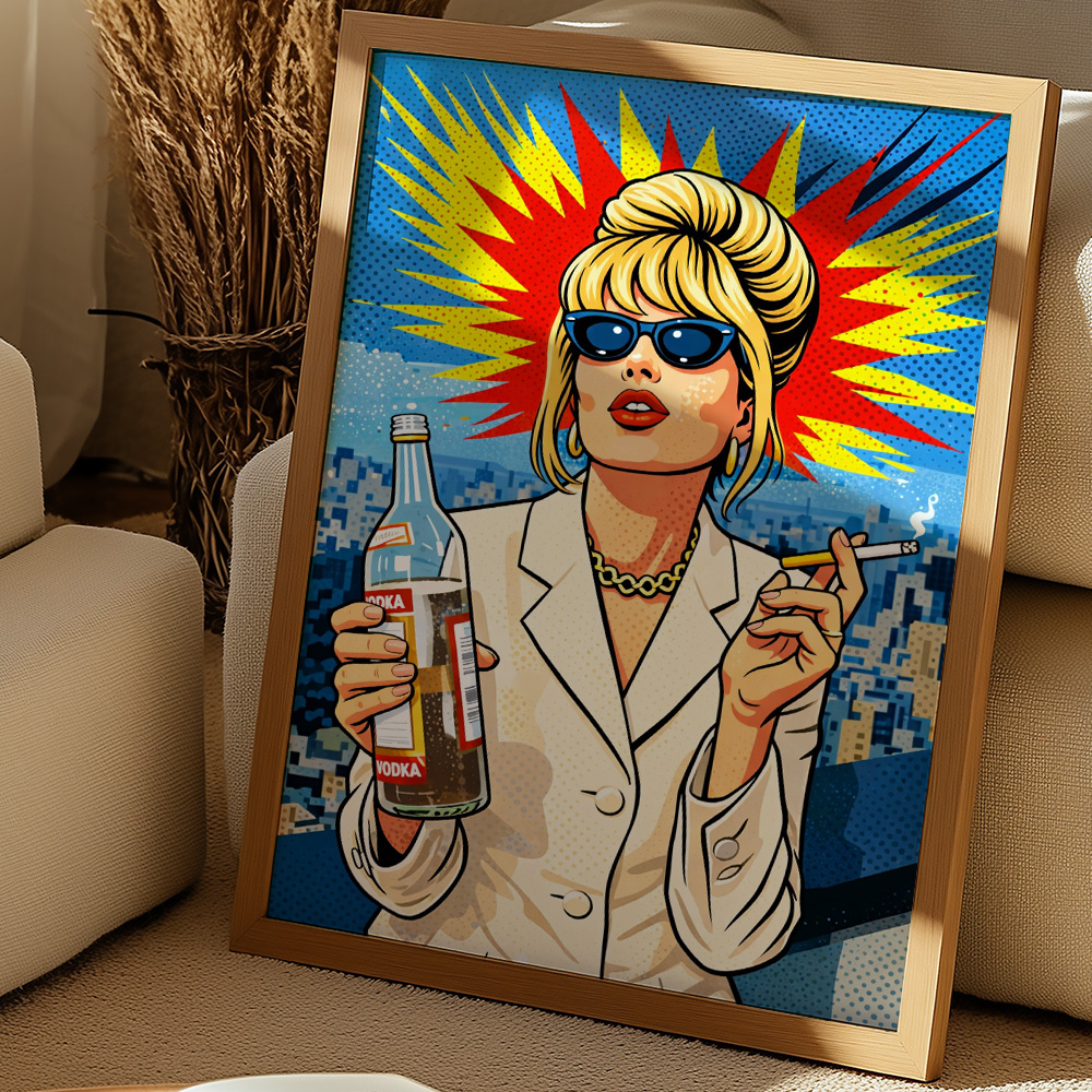 PATSY AB FAB MAXIMALIST POP ART STYLE POSTER