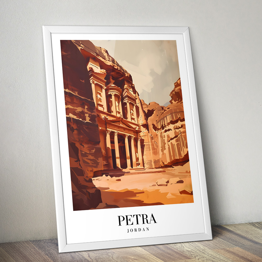PETRA VINTAGE TRAVEL POSTER