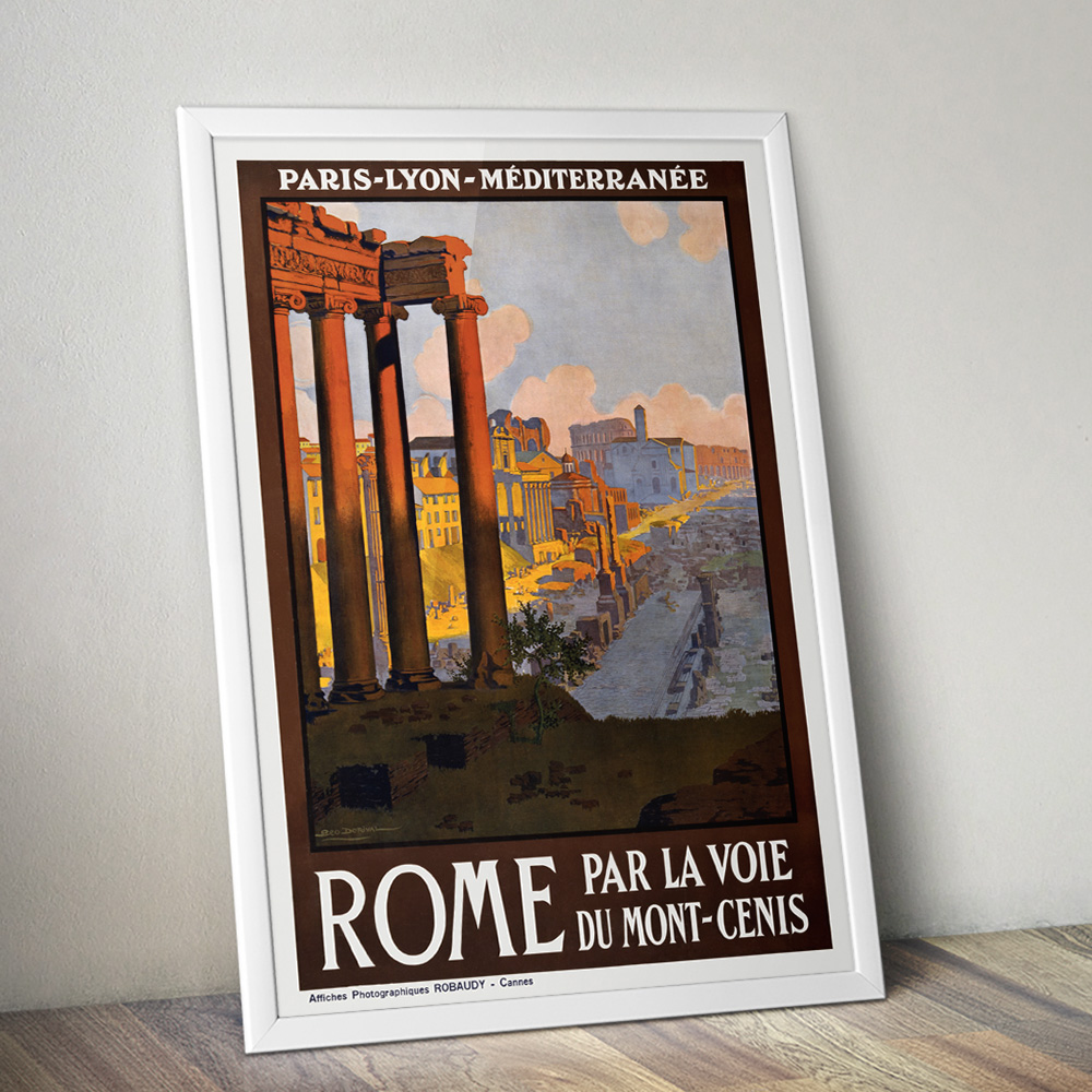 Alternative view of ROME VINTAGE TRAVEL ADVERT POSTER