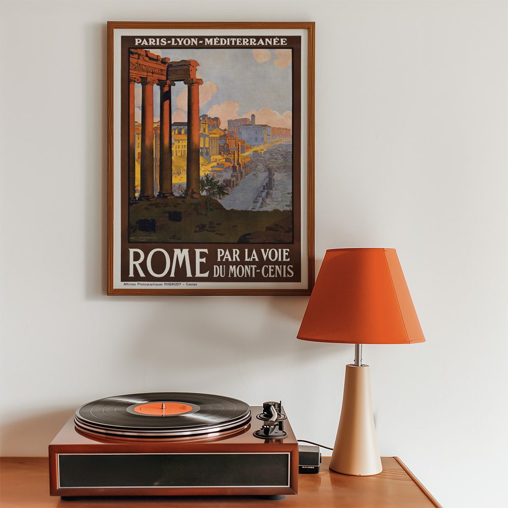 ROME VINTAGE TRAVEL ADVERT POSTER