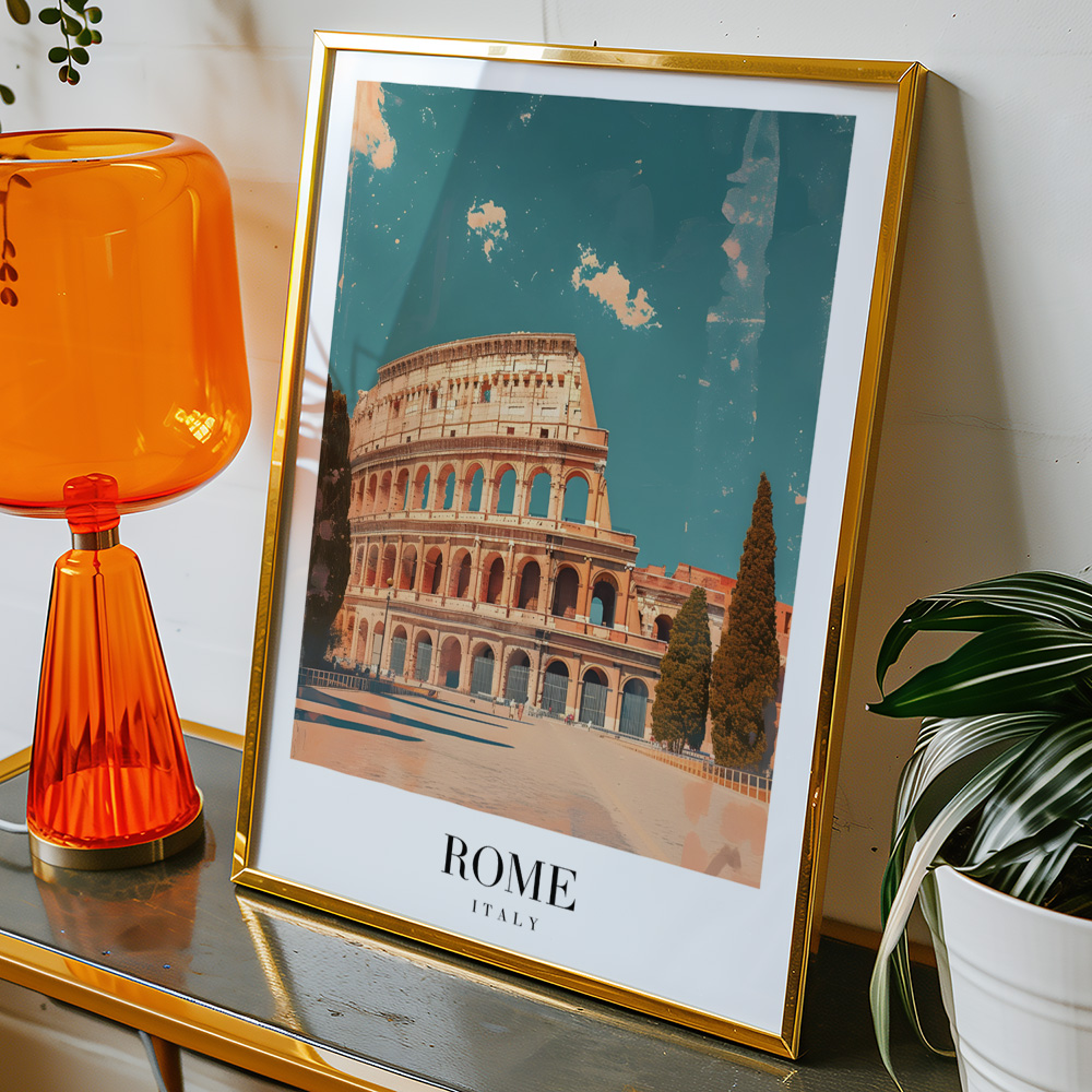 Alternative view of ROME VINTAGE TRAVEL POSTER