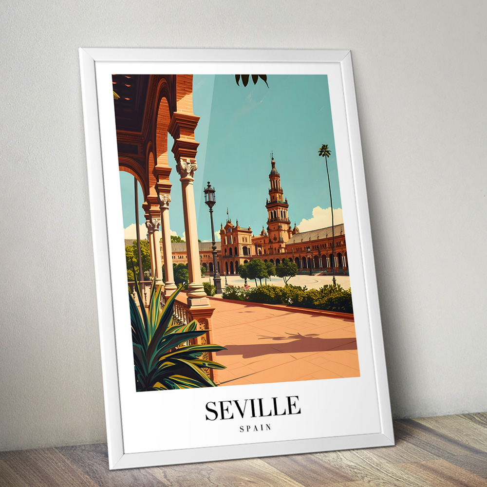 SEVILLE VINTAGE TRAVEL POSTER