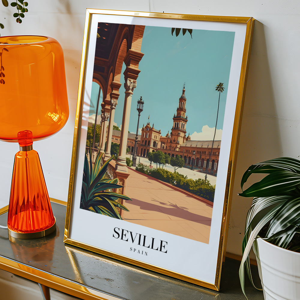 Alternative view of SEVILLE VINTAGE TRAVEL POSTER