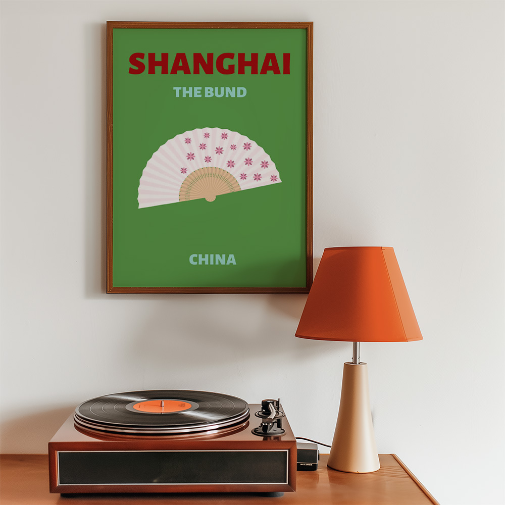 SHANGHAI VIBRANT TRAVEL POSTER