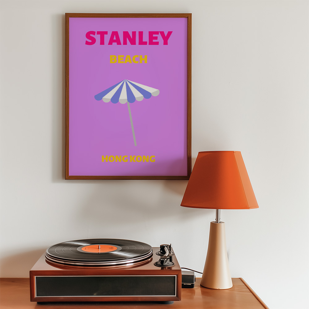 STANLEY BEACH VIBRANT TRAVEL POSTER