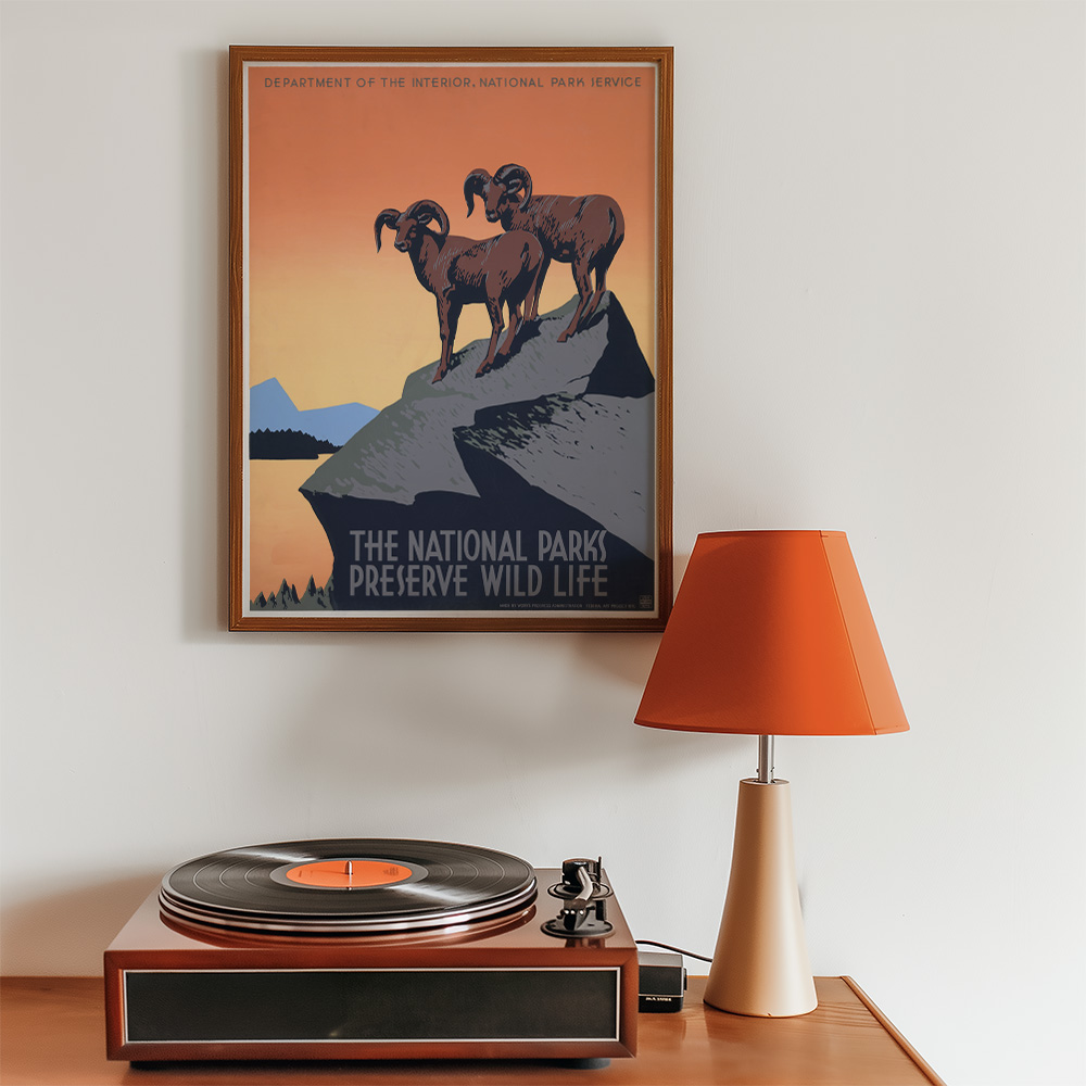 THE NATIONAL PARKS VINTAGE TRAVEL ADVERT POSTER