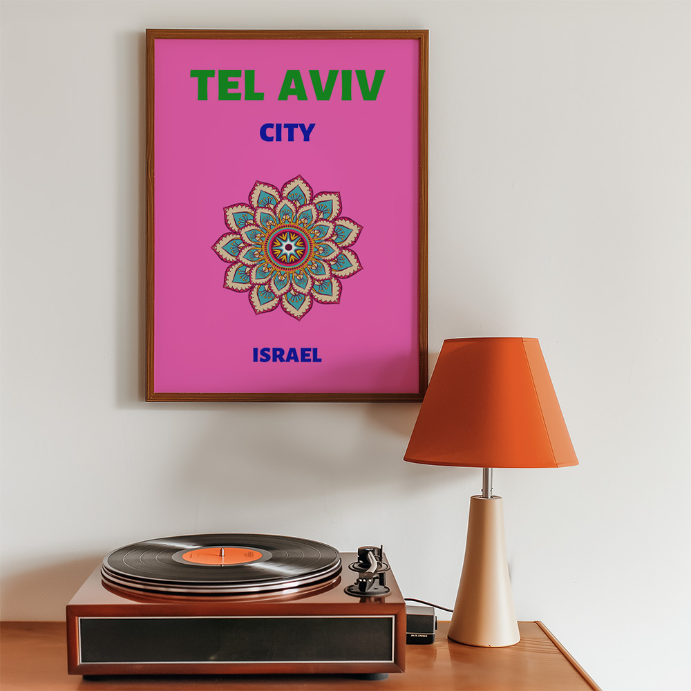 TEL AVIV VIBRANT TRAVEL POSTER