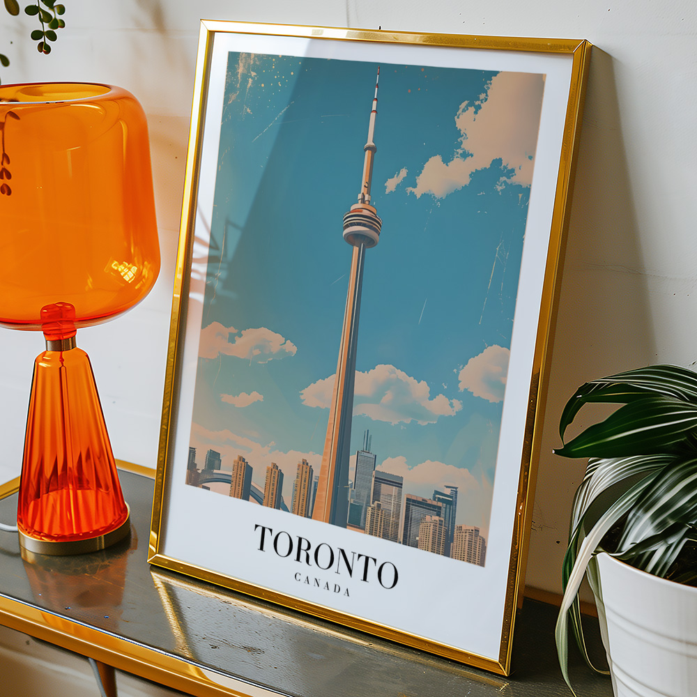 Alternative view of TORONTO VINTAGE TRAVEL POSTER
