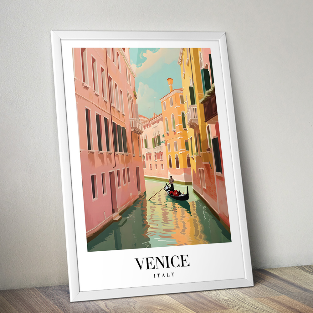 VENICE VINTAGE TRAVEL POSTER
