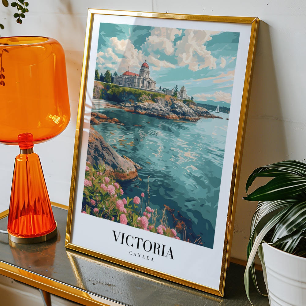 Alternative view of VICTORIA VINTAGE TRAVEL POSTER