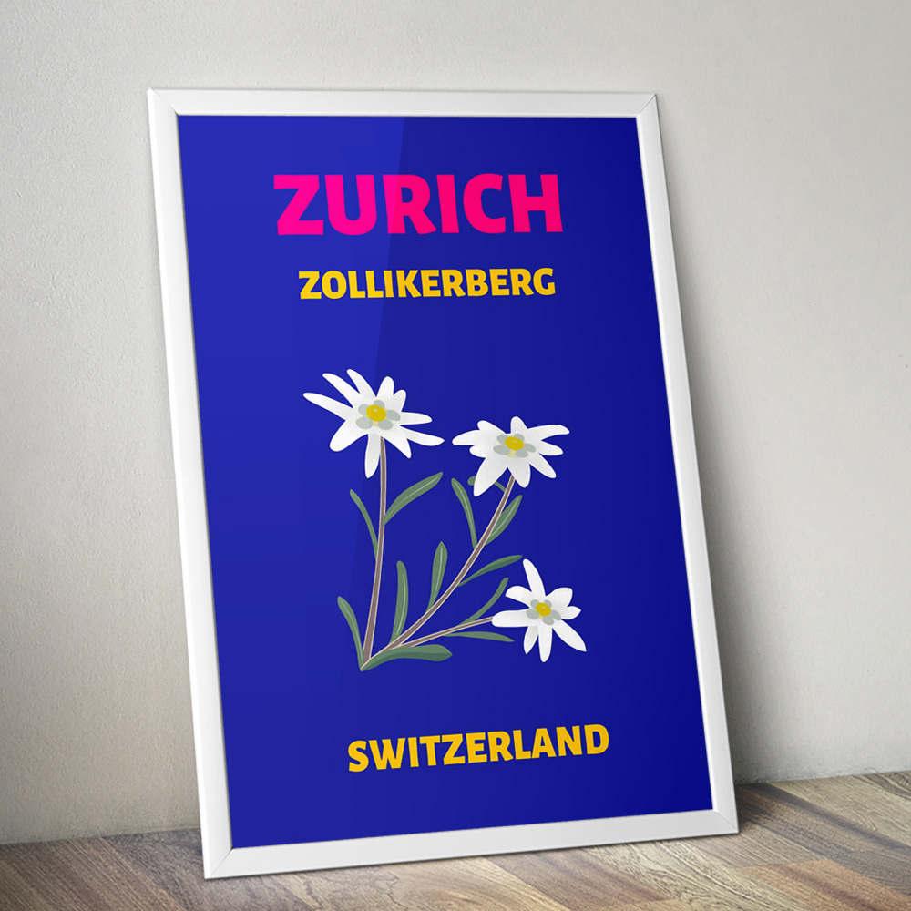 Alternative view of ZURICH VIBRANT TRAVEL POSTER