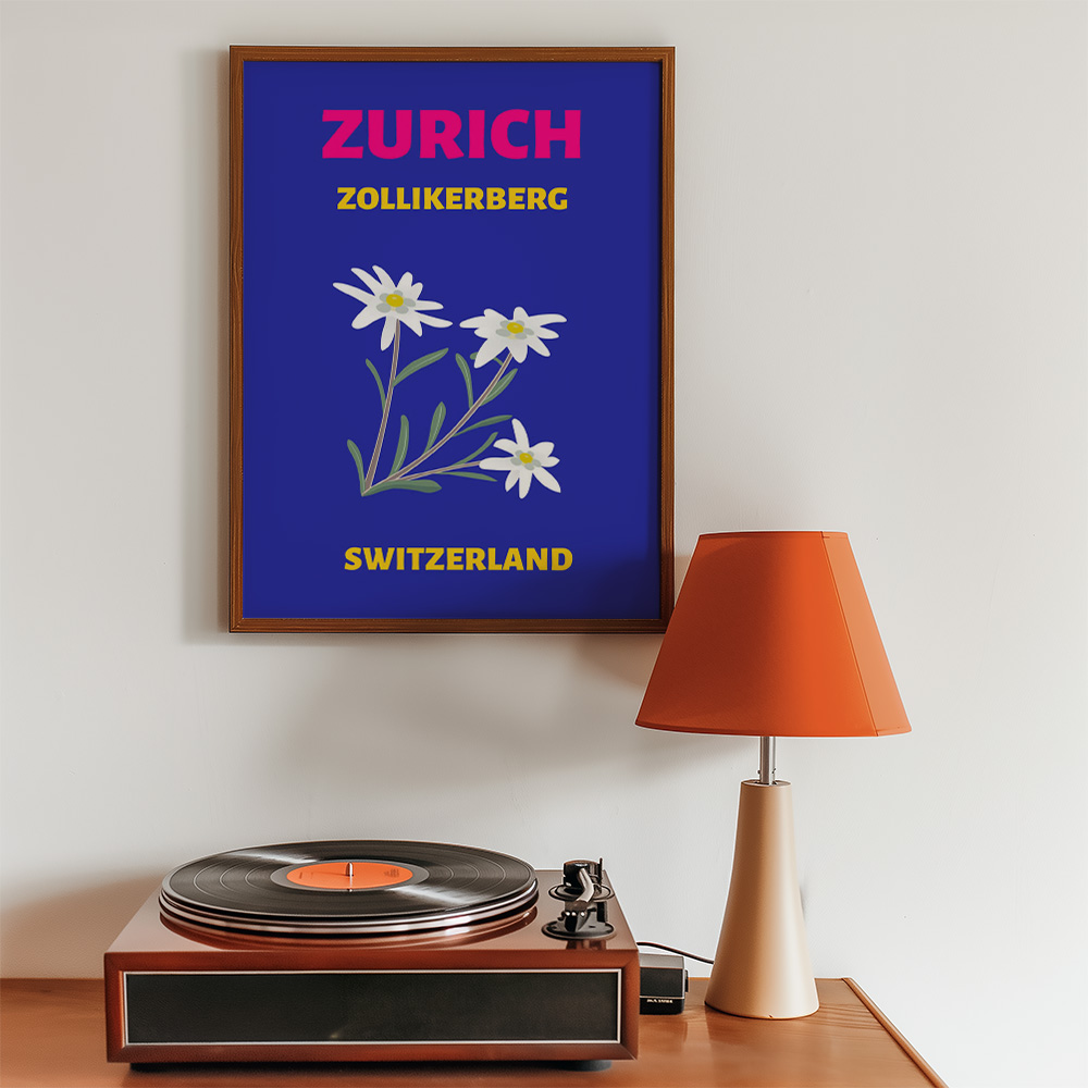 ZURICH VIBRANT TRAVEL POSTER