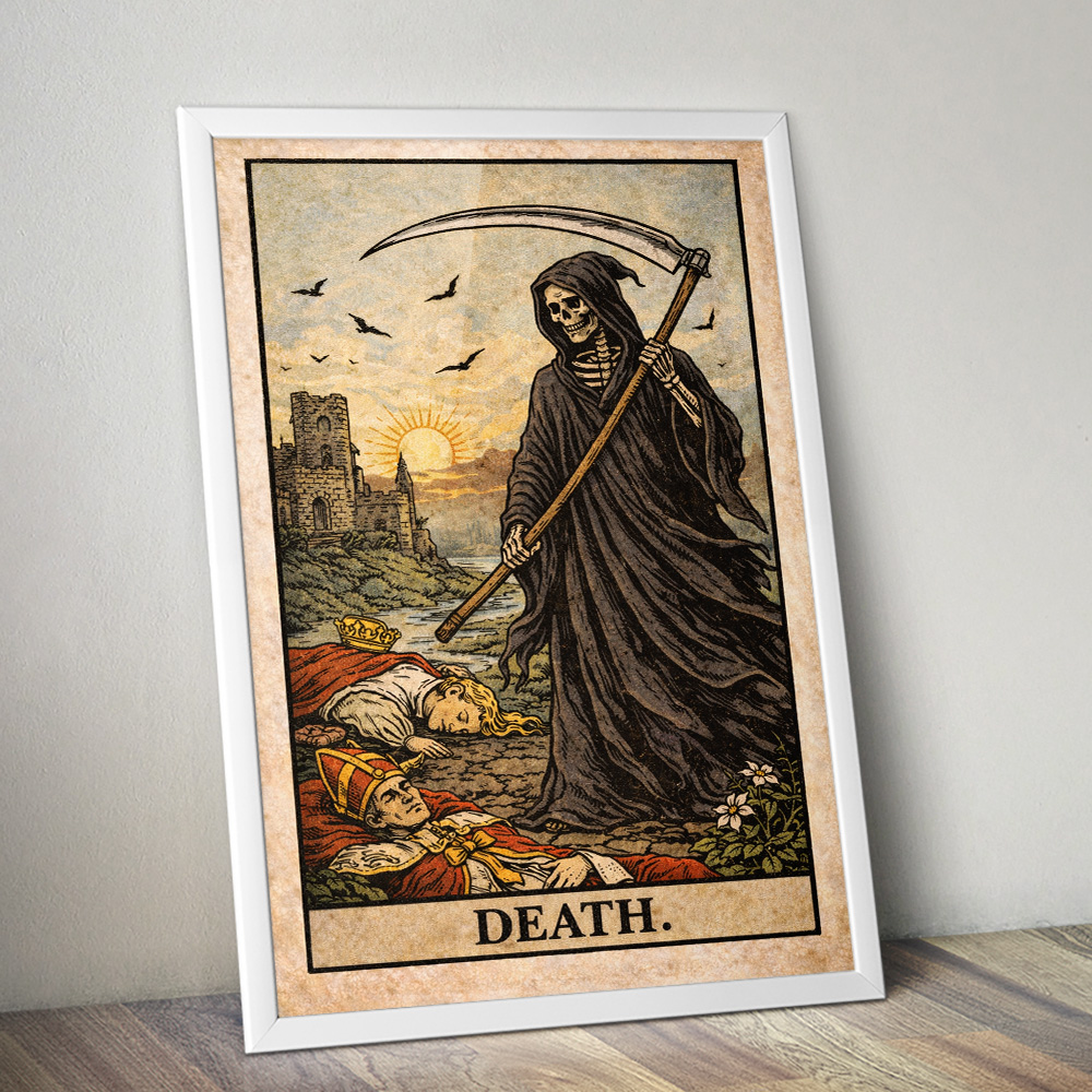 Alternative view of DEATH TAROT CARD POSTER