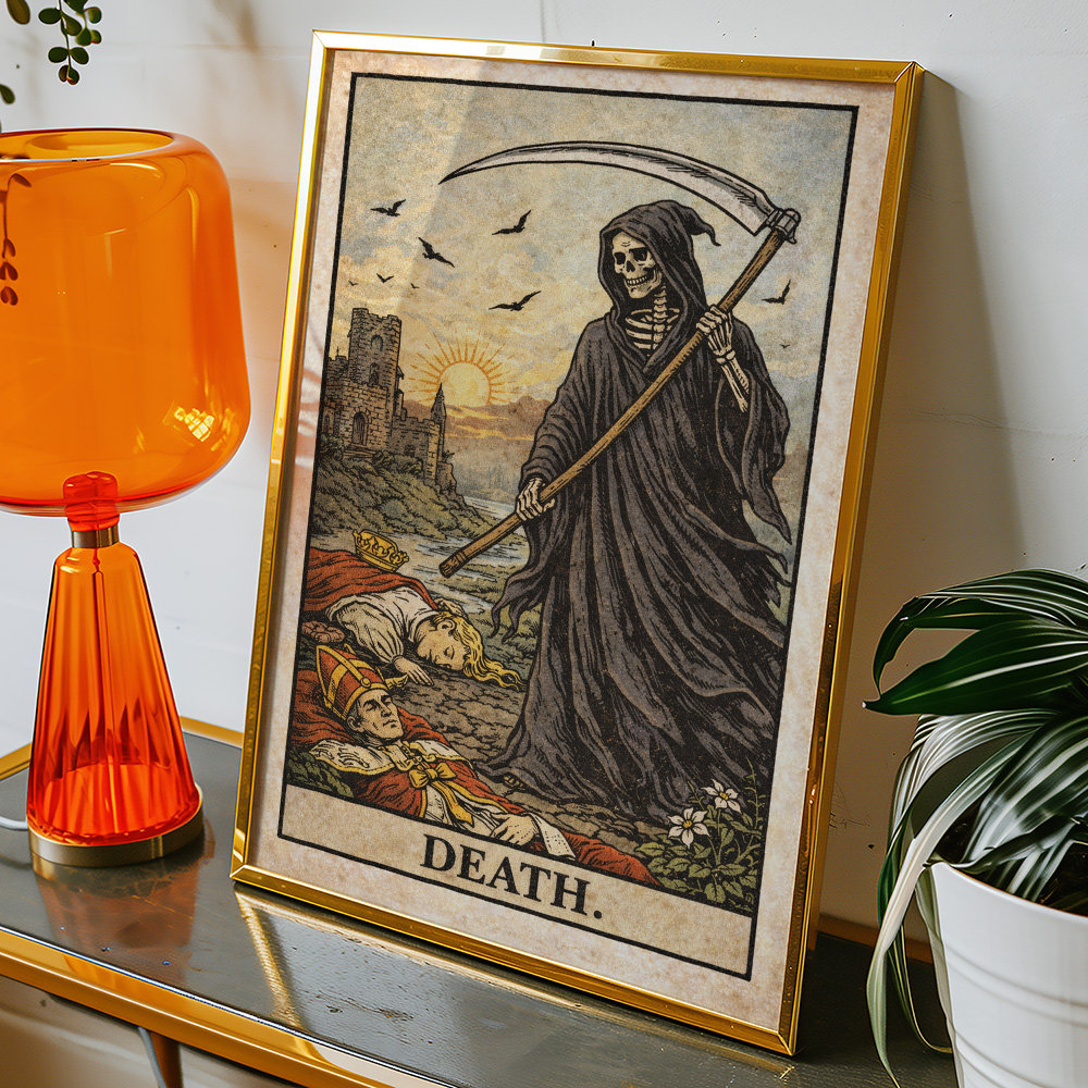 DEATH TAROT CARD POSTER