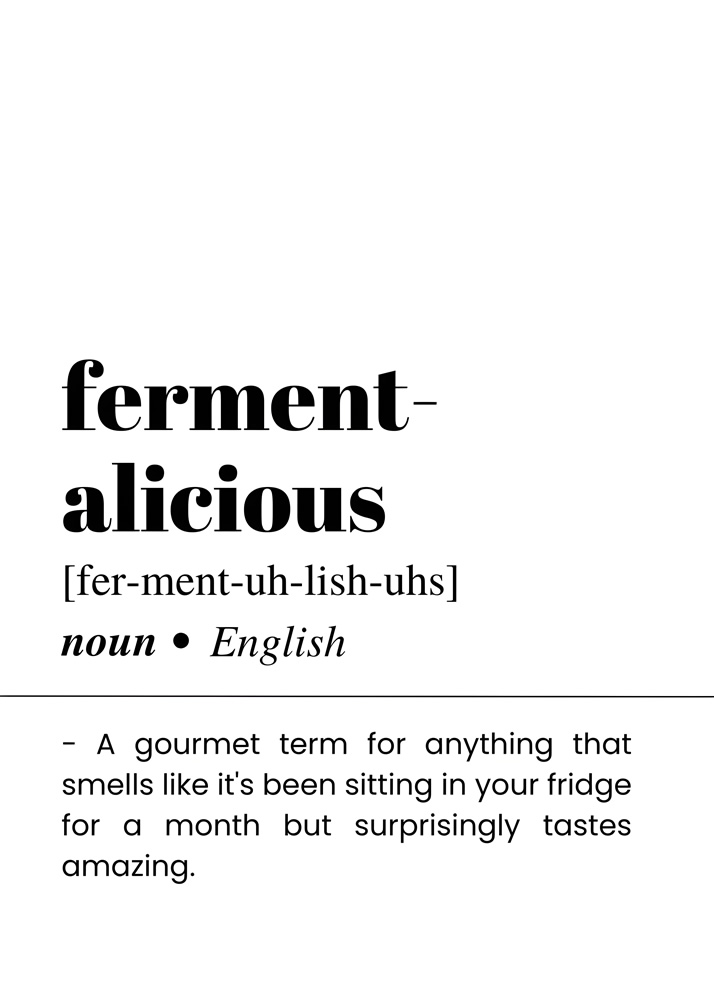 Alternative view of FERMENT ALICIOUS BAR AND DRINKS DICTIONARY POSTER