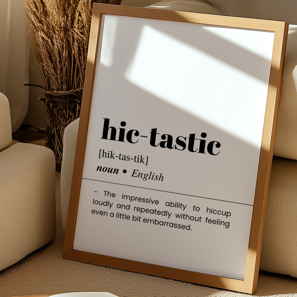 HICTASTIC BAR AND DRINKS DICTIONARY POSTER