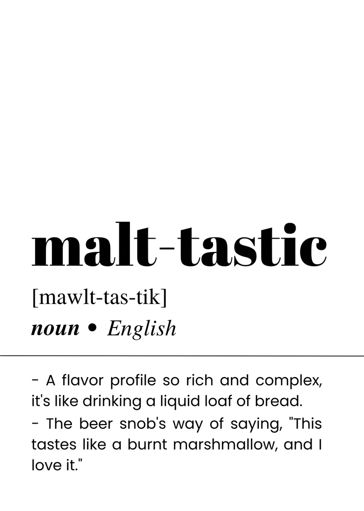 Alternative view of MAT TASTIC BAR AND DRINKS DICTIONARY POSTER