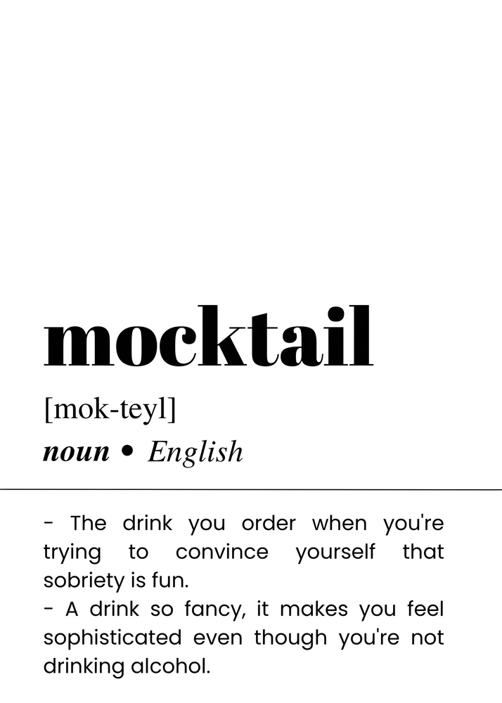 Alternative view of MOCKTAIL BAR AND DRINKS DICTIONARY POSTER