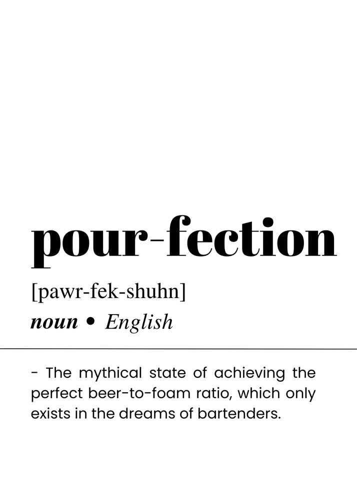 Alternative view of POURFECTION BAR AND DRINKS DICTIONARY POSTER