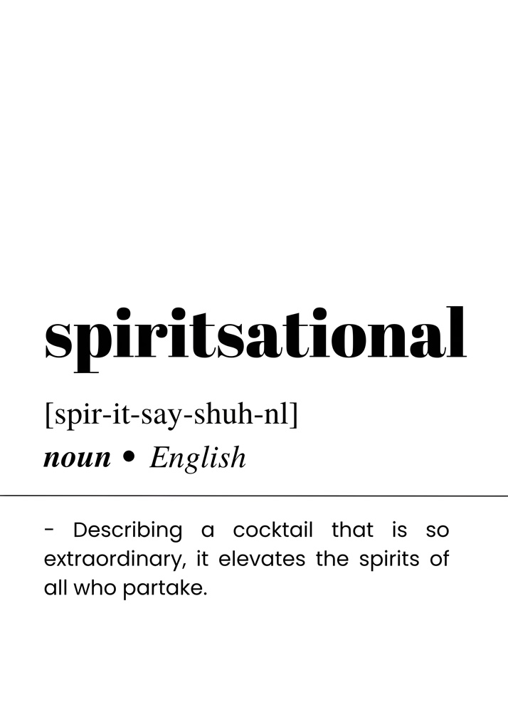 Alternative view of SPIRITSATIONAL BAR AND DRINKS DICTIONARY POSTER