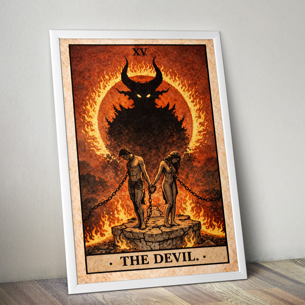 Alternative view of THE DEVIL TAROT CARD POSTER