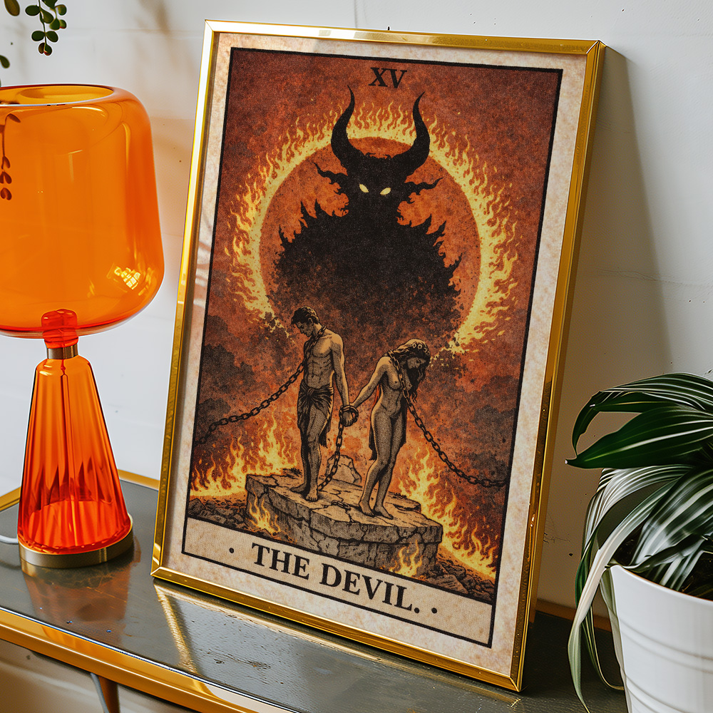 THE DEVIL TAROT CARD POSTER