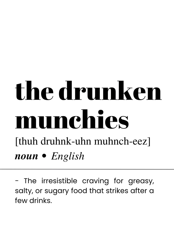 Alternative view of THE DRUNKEN MUNCHIES BAR AND DRINKS DICTIONARY POSTER