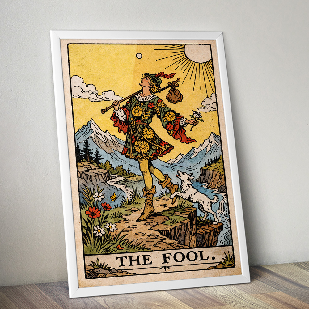 Alternative view of THE FOOL TAROT CARD POSTER