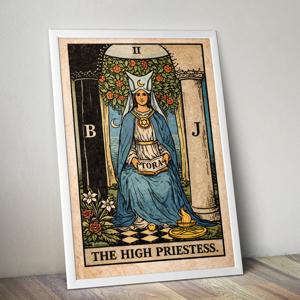 Alternative view of THE HIGH PRIESTESS TAROT CARD POSTER